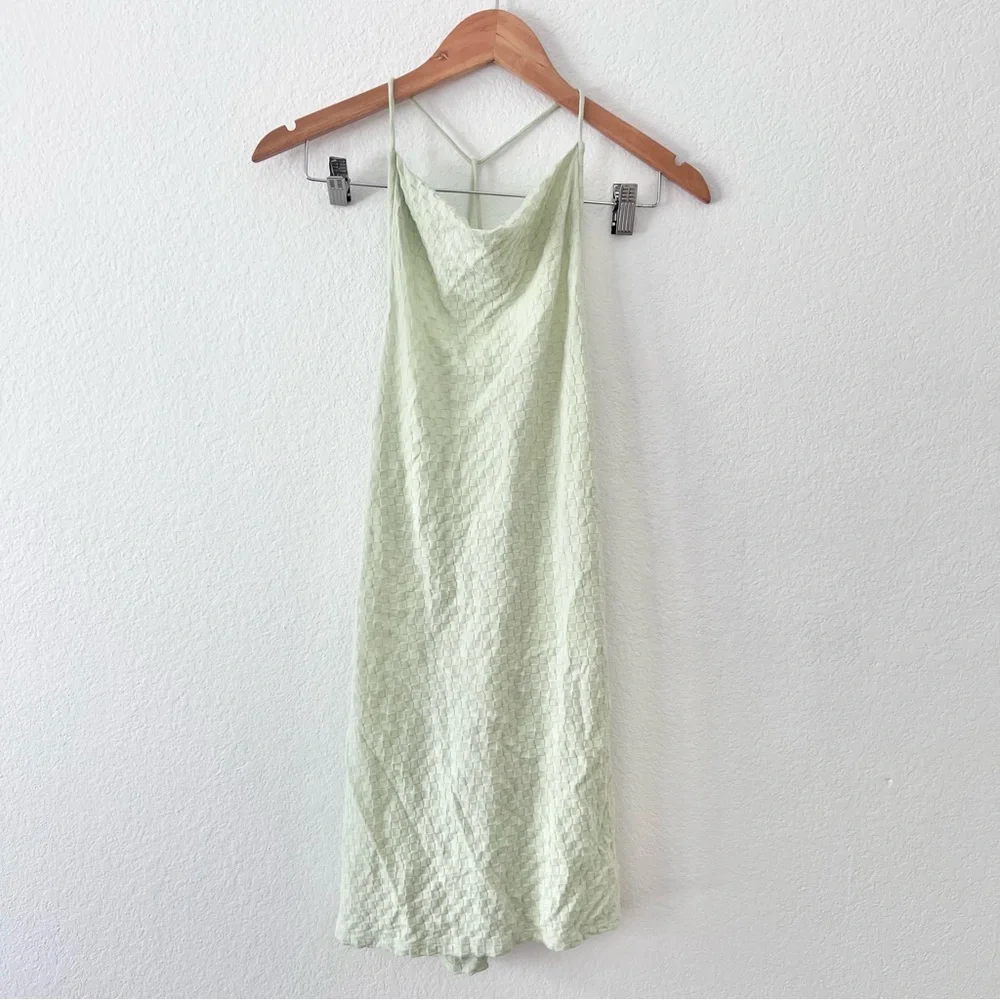Free People FP Beach Evelyn Checkered Mini Dress Sz L - Picture 4 of 10